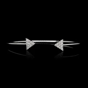 18K White Gold Estate Diamond Bracelet