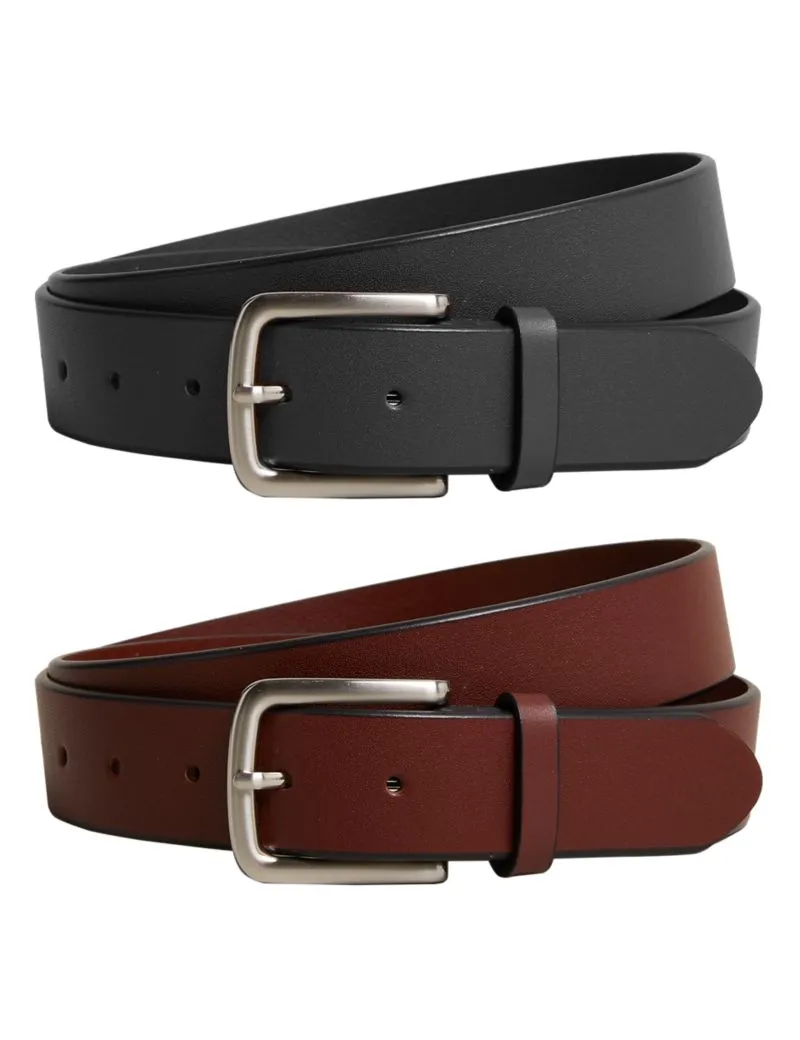 2pk Leather Belts