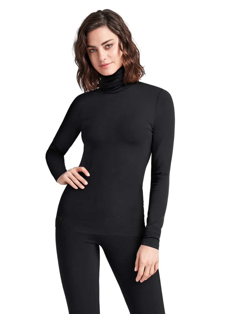 Aurora Long Sleeve Turtleneck - Black