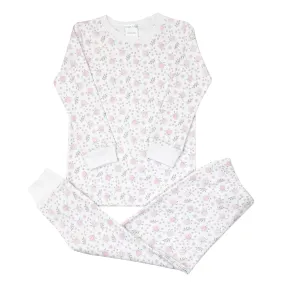 Blooming Flowers Printed Pajamas  | Girl