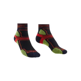 Bridgedale Socks Trail Run Ultra Light 3/4 Crew Coolmax Navy