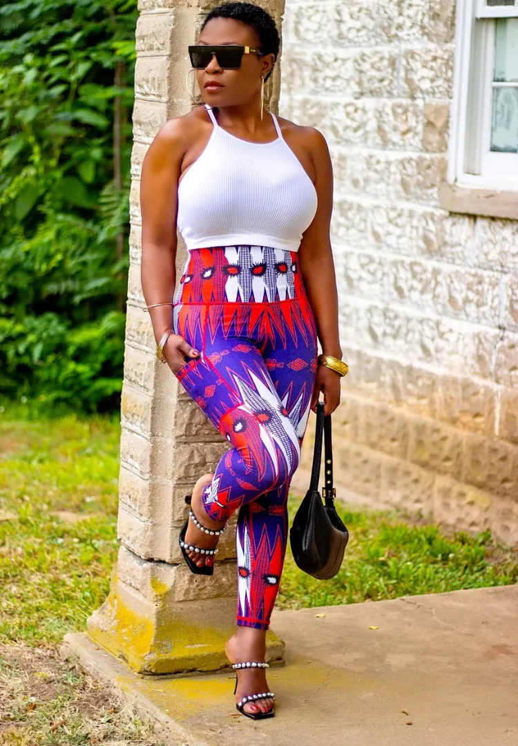 Diamond African Print leggings