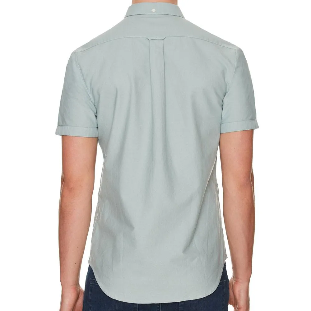 Farah Brewer Pine Green Short Sleeve Slim Fit Shirt