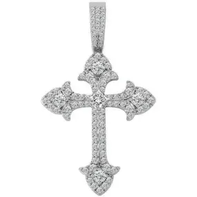 Fleur de Lis Cross Pendant