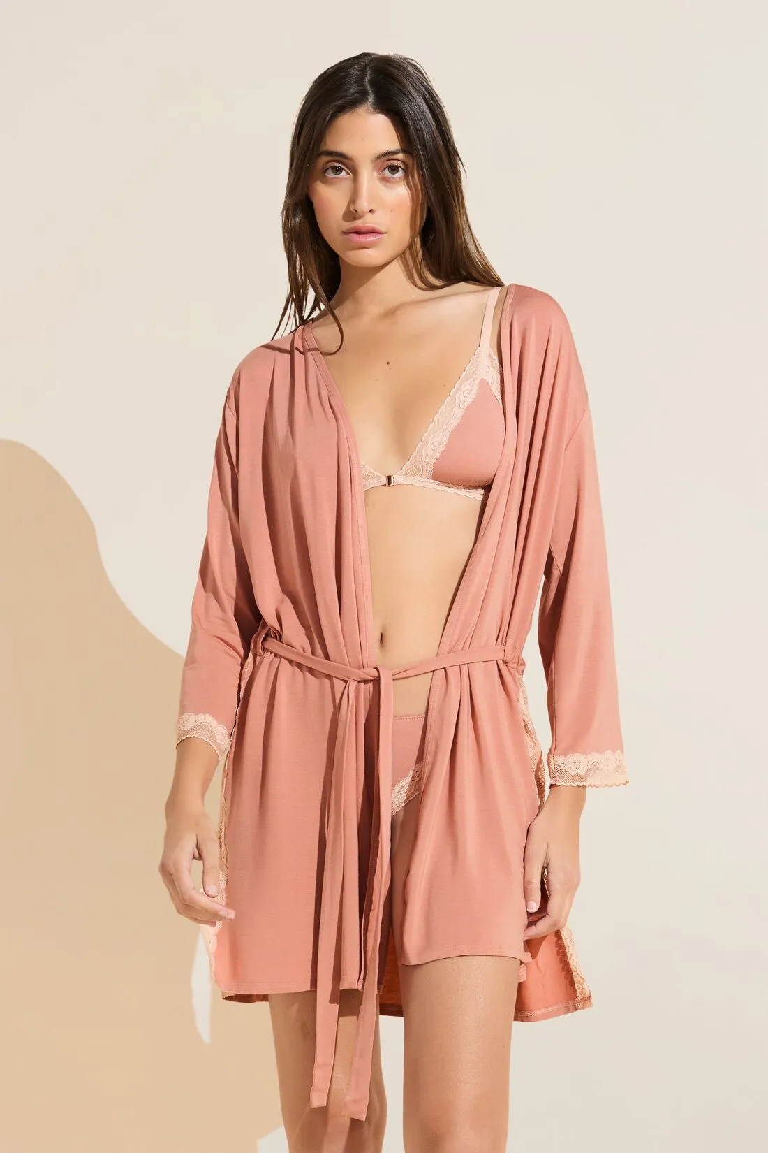 Flora TENCEL™ Modal 3/4 Sleeve Robe