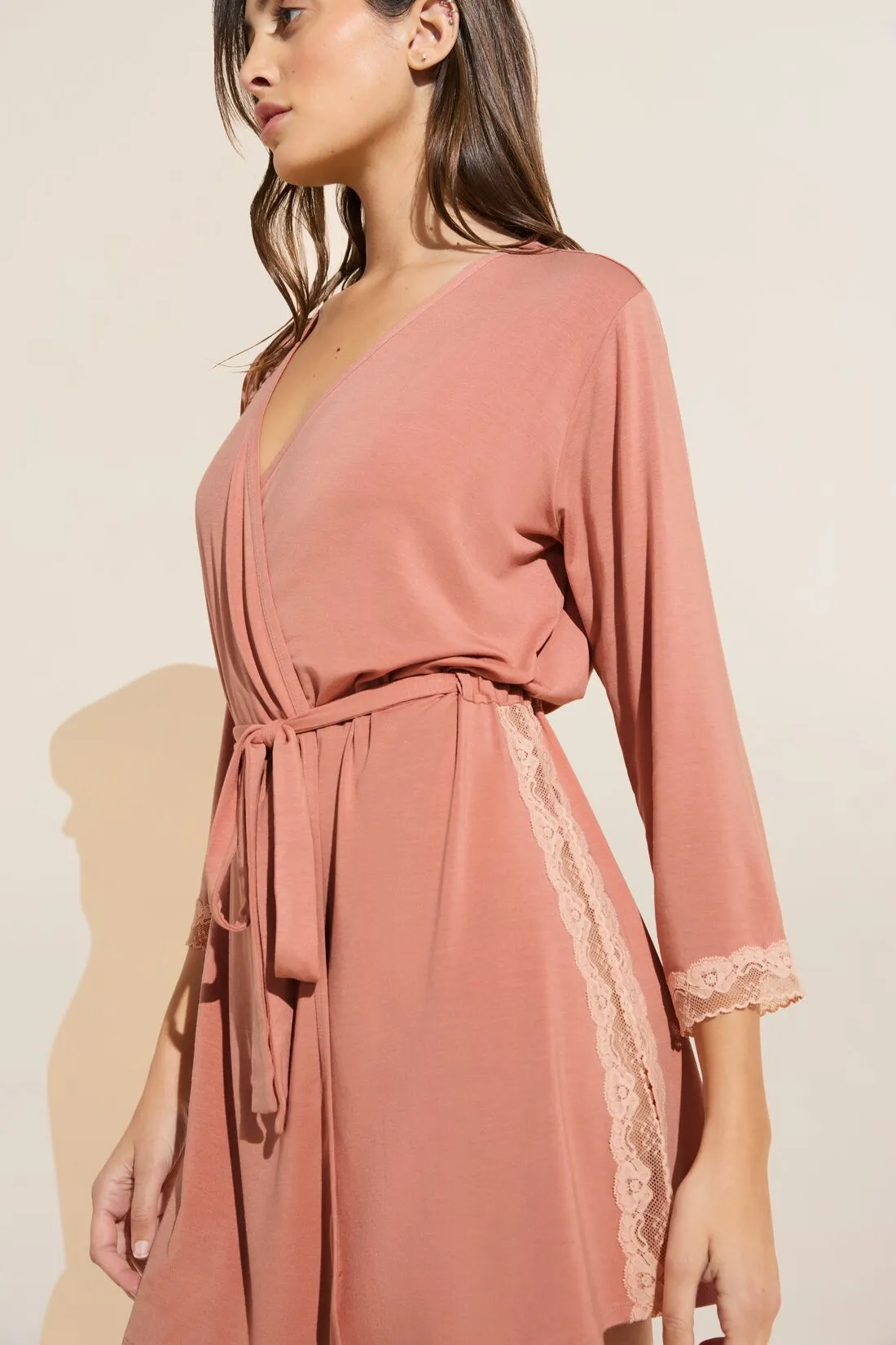 Flora TENCEL™ Modal 3/4 Sleeve Robe