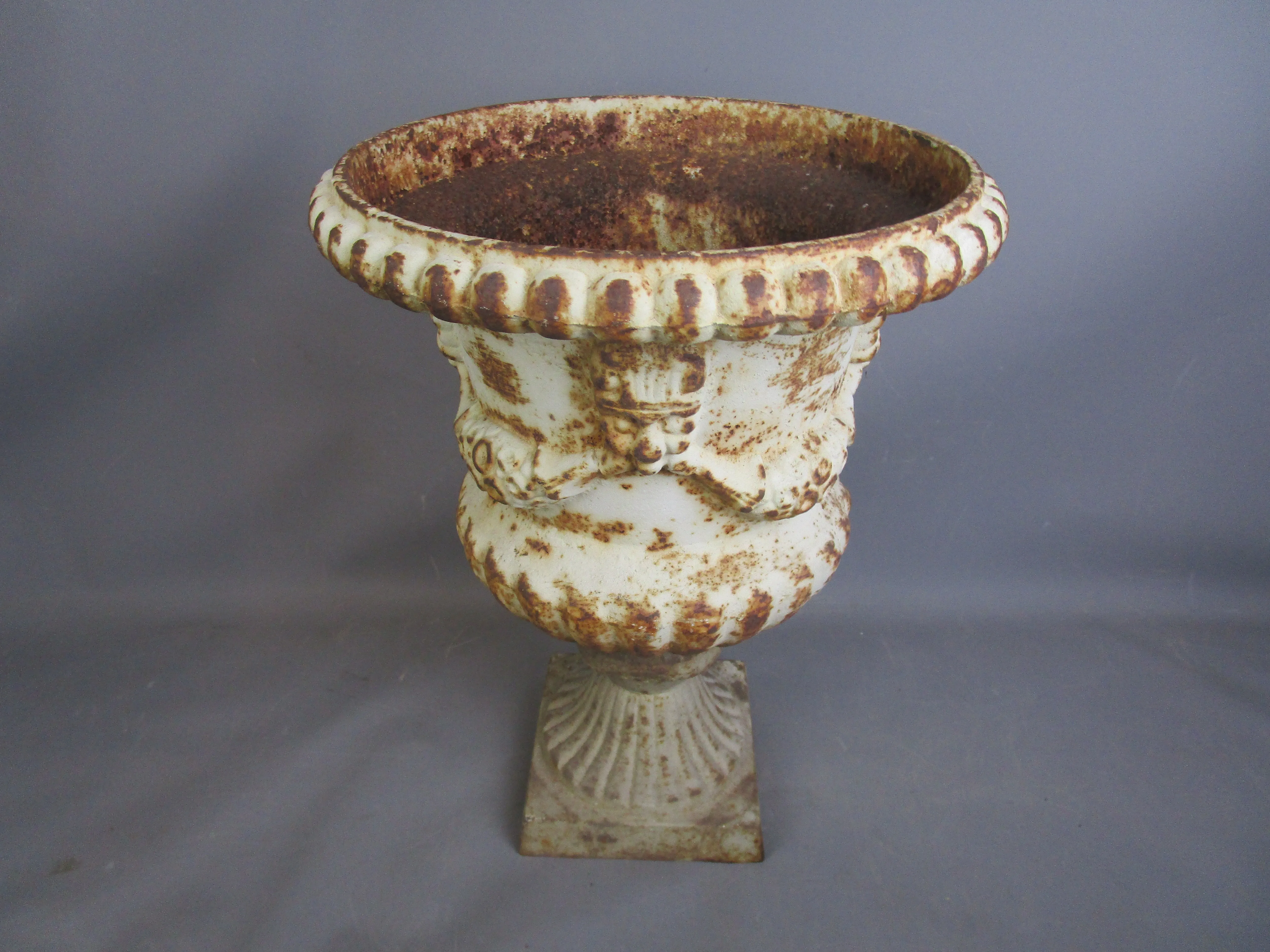 French Cast Iron Jardinière Urn Antique Victorian c1900