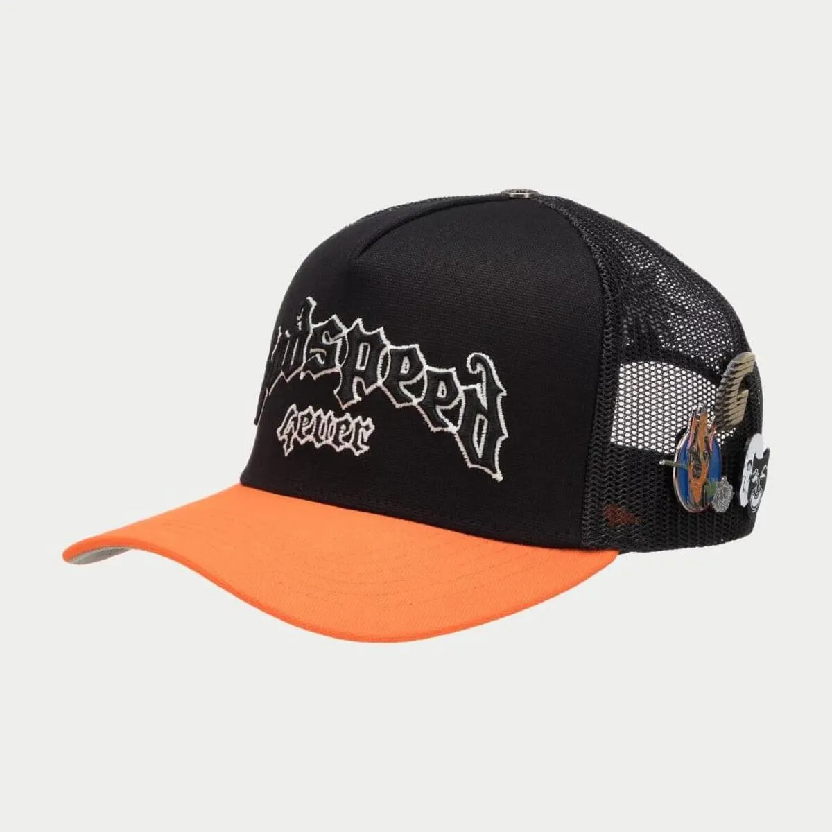 GODSPEED GS FOREVER TRUCKER HAT BLACK/ORANGE