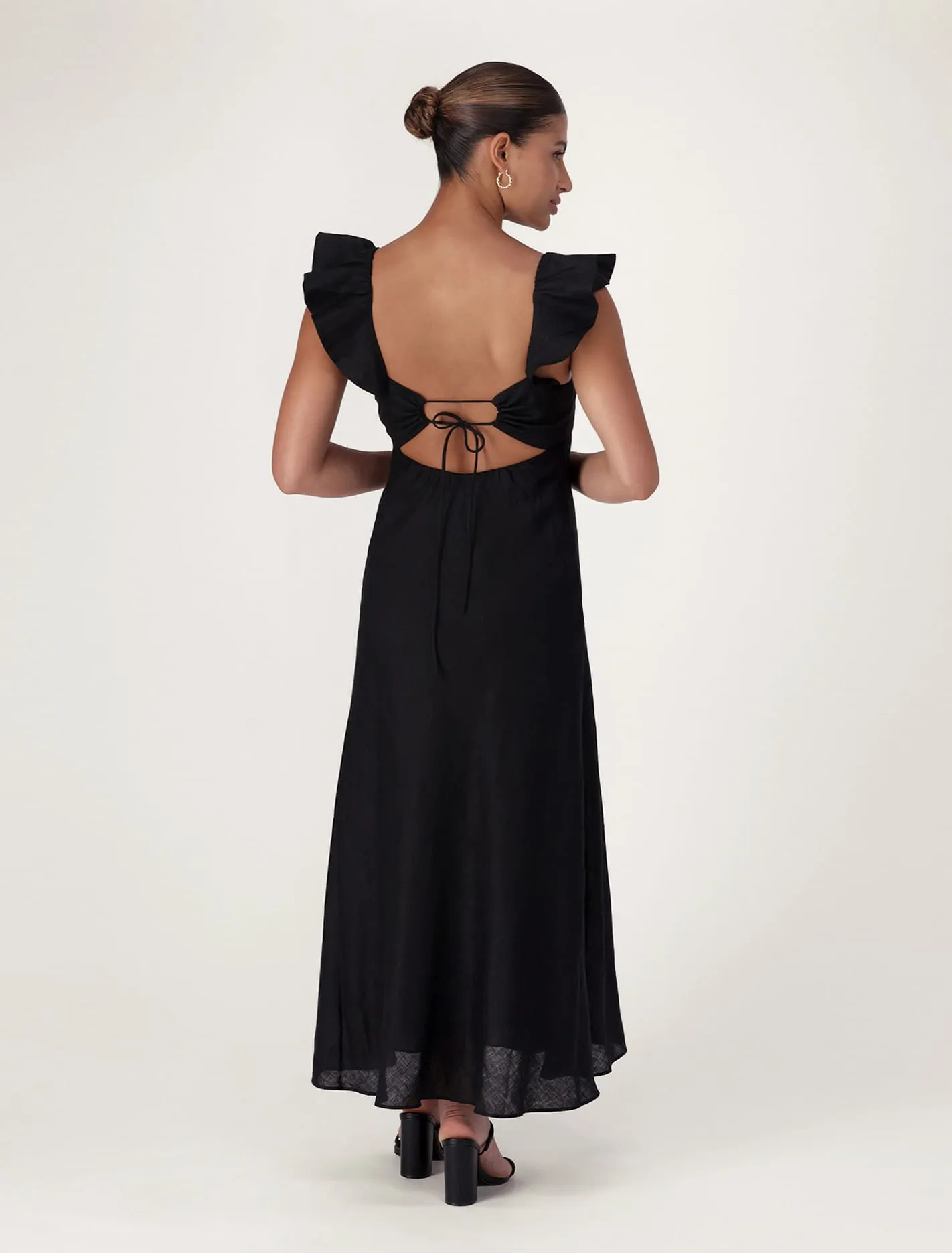 Jessica Flutter Sleeve Midi Dress