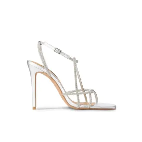 Jessica Sandal Silver Metallic