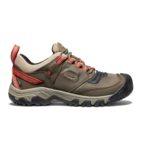 Keen Ridge Flex Low Waterproof Boot (Men) - Timberwolf/Ketchup