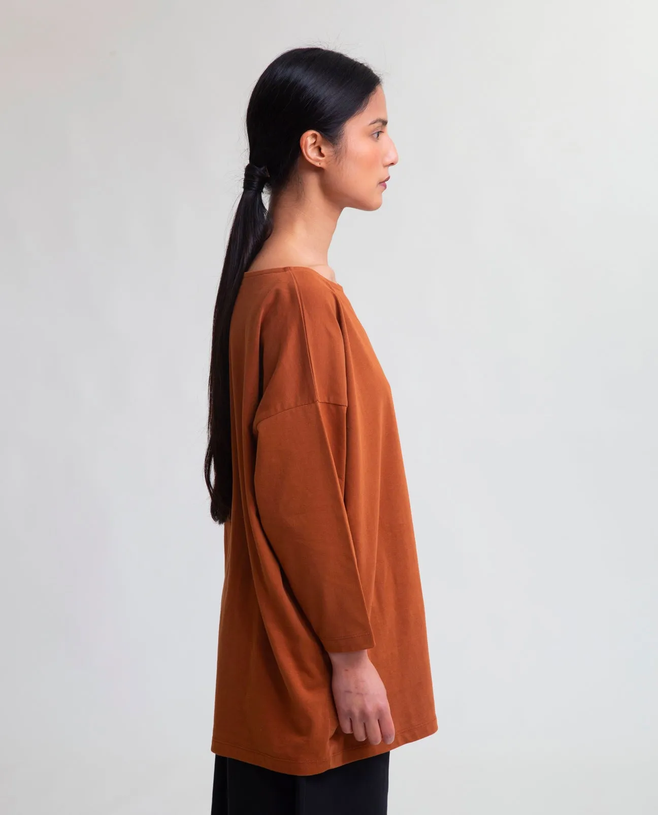 Mafalda Organic Cotton Top In Caramel