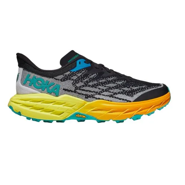 Mens Hoka Speedgoat 5 - Black / Evening Primrose