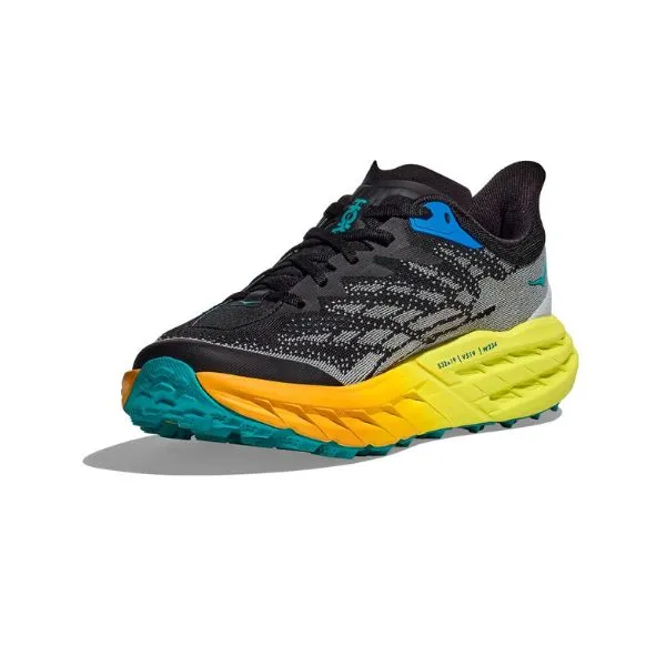 Mens Hoka Speedgoat 5 - Black / Evening Primrose