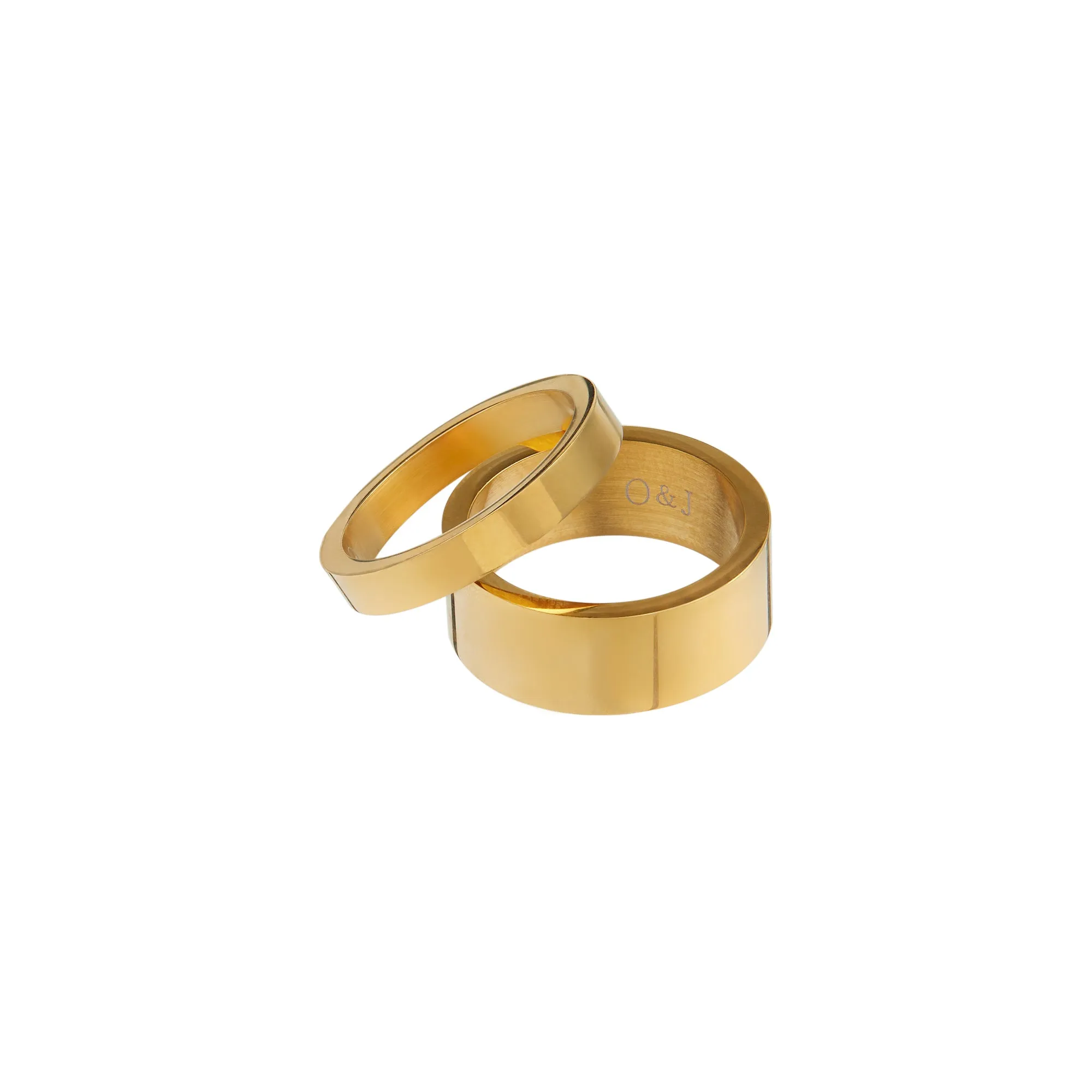 Metal Stacking Ring Set - Gold