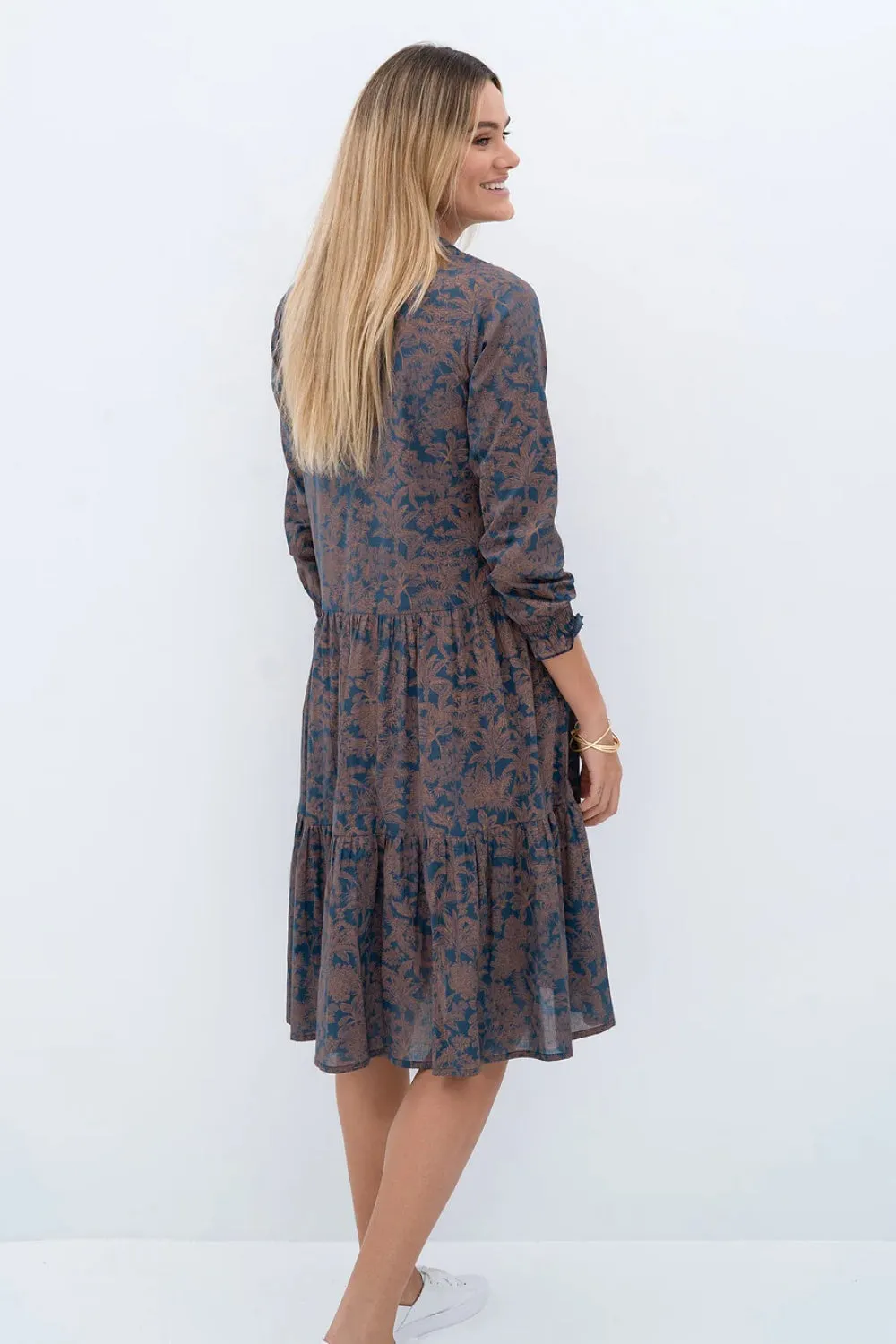 MILOS MIDI DRESS NAVY