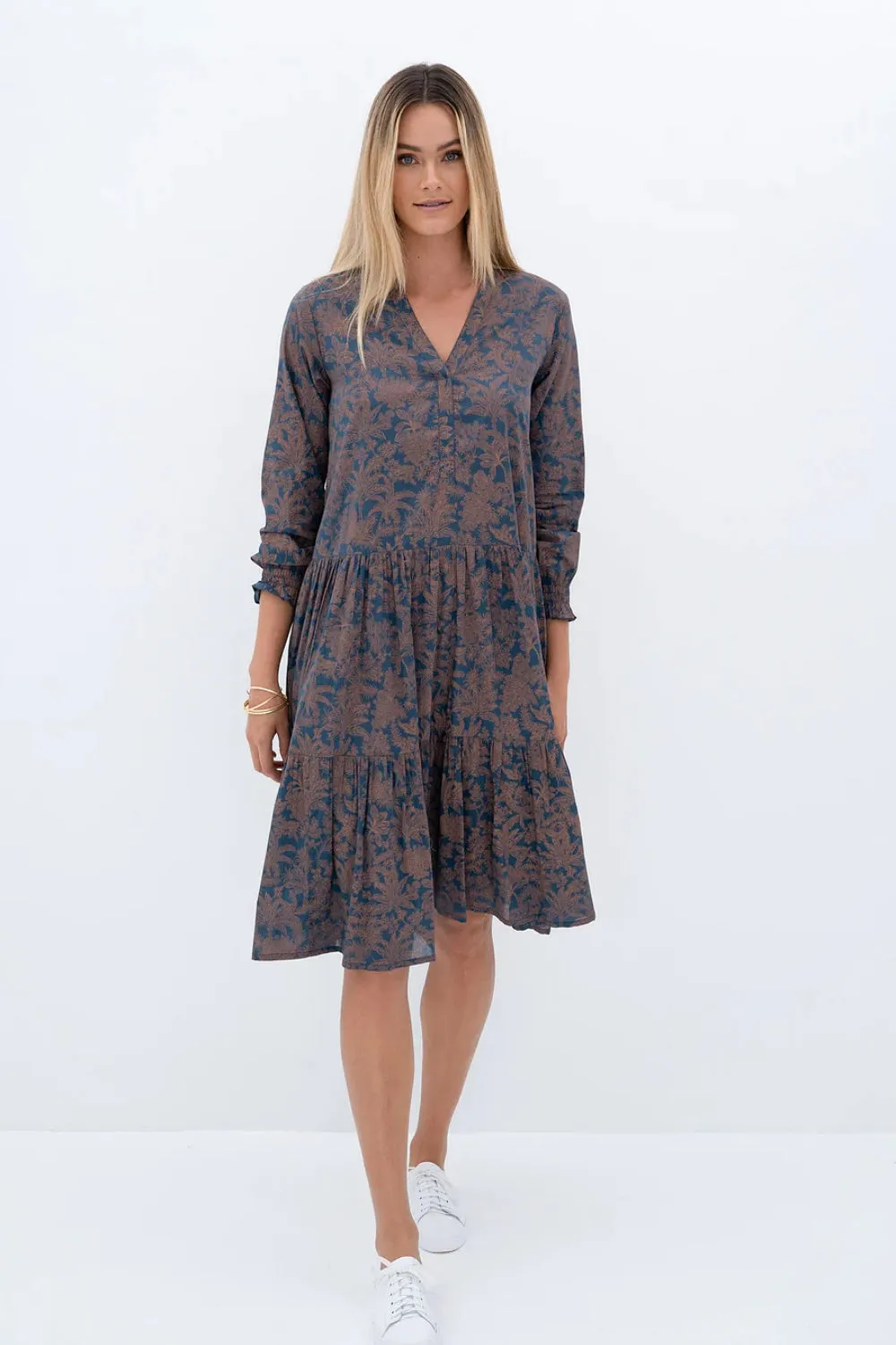 MILOS MIDI DRESS NAVY