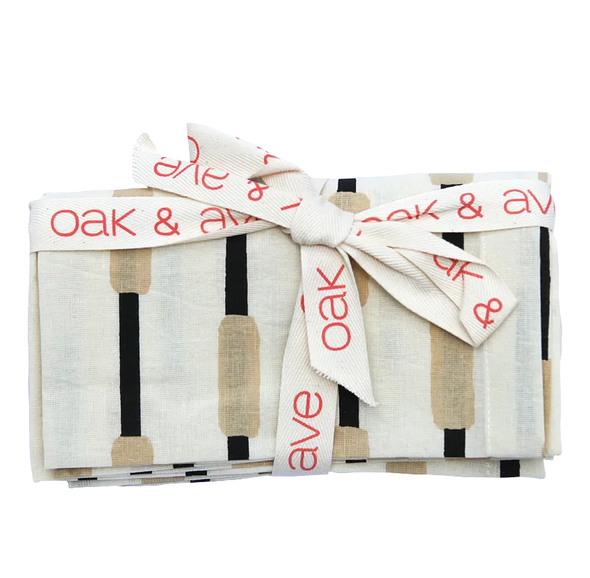 Oak and Ave Table Cloth - Napkin Set Bumpy Roads