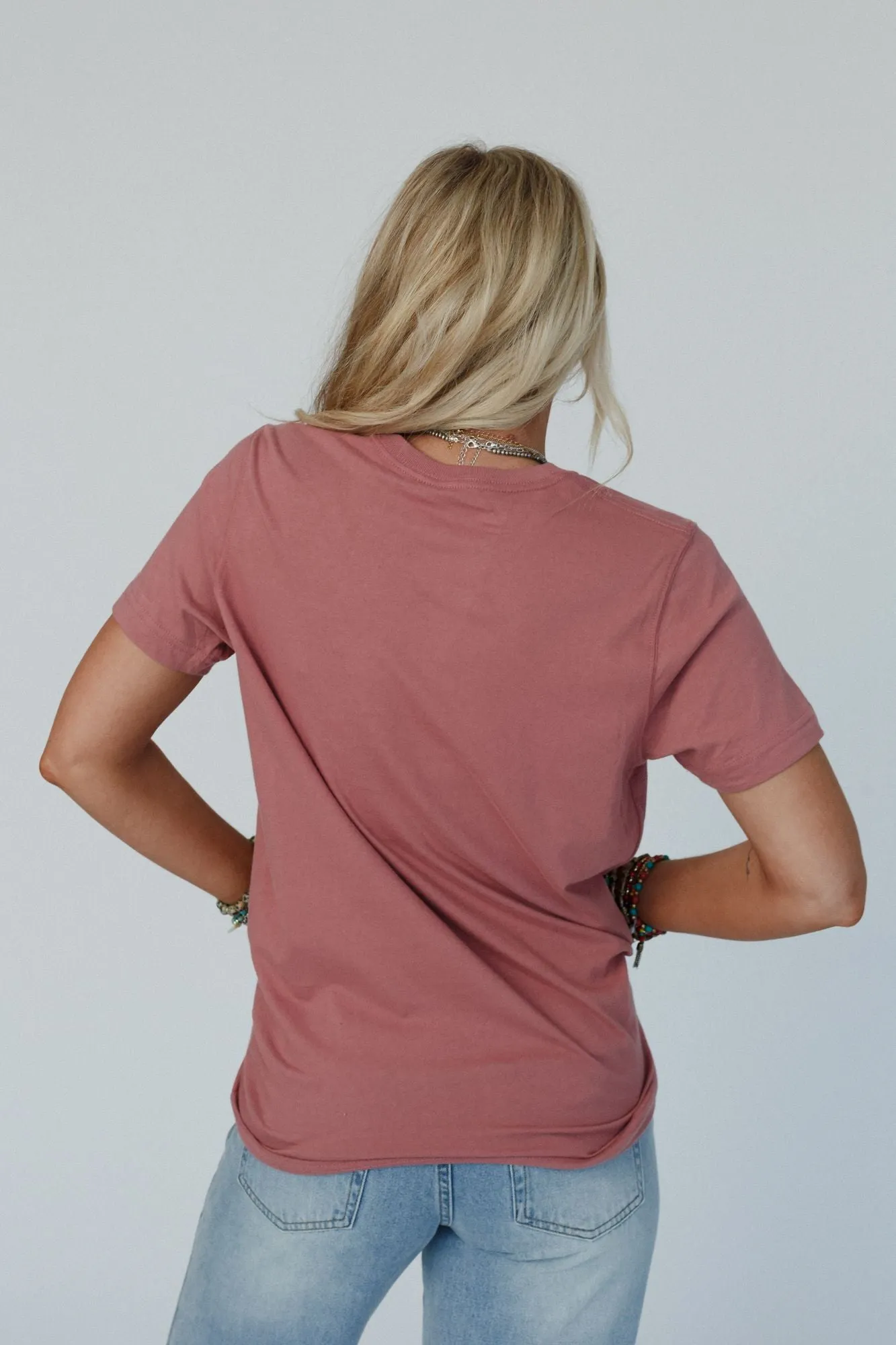 On The Wild Side Graphic Tee - Rose