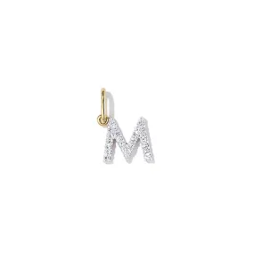 Pavé Lab Grown Diamond Initial Charm