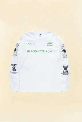 Rats Two Wheel Long Sleeve - White / Green