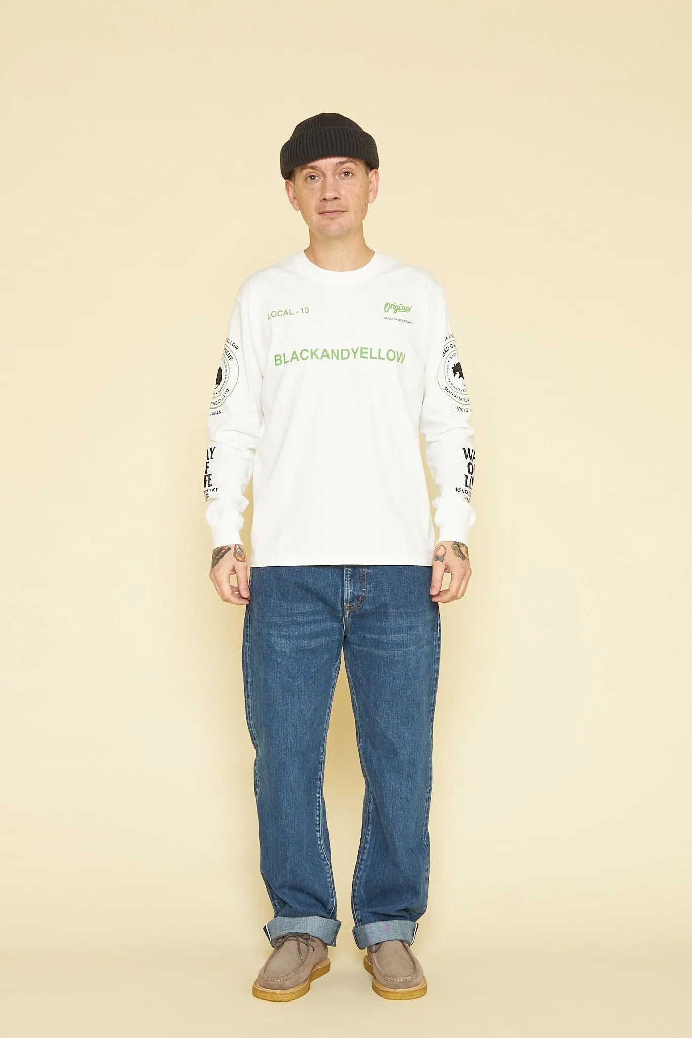 Rats Two Wheel Long Sleeve - White / Green