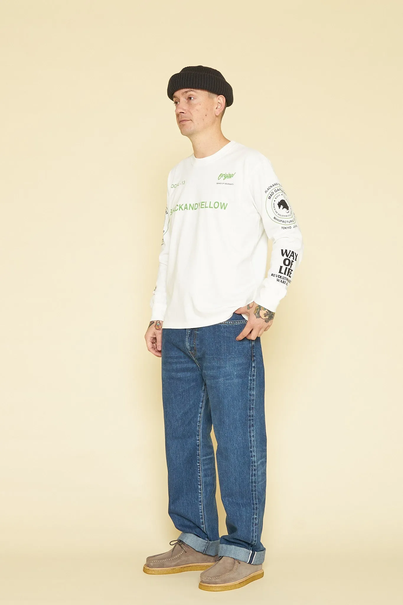 Rats Two Wheel Long Sleeve - White / Green