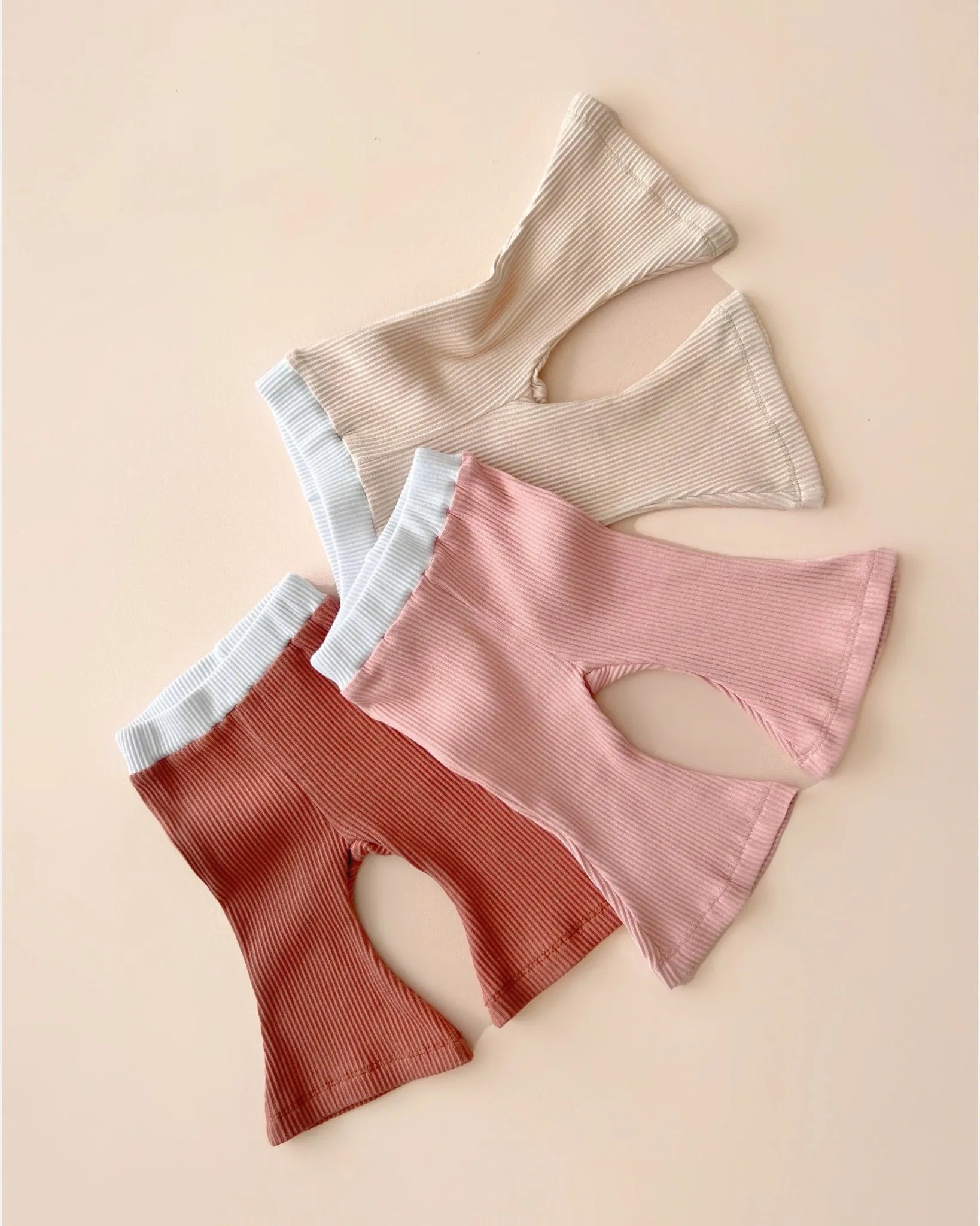 Ribbed Flare Set | Pink