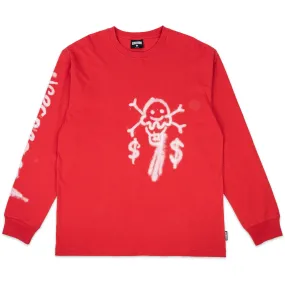 Spray Paint LS Tee (Rococco Red)