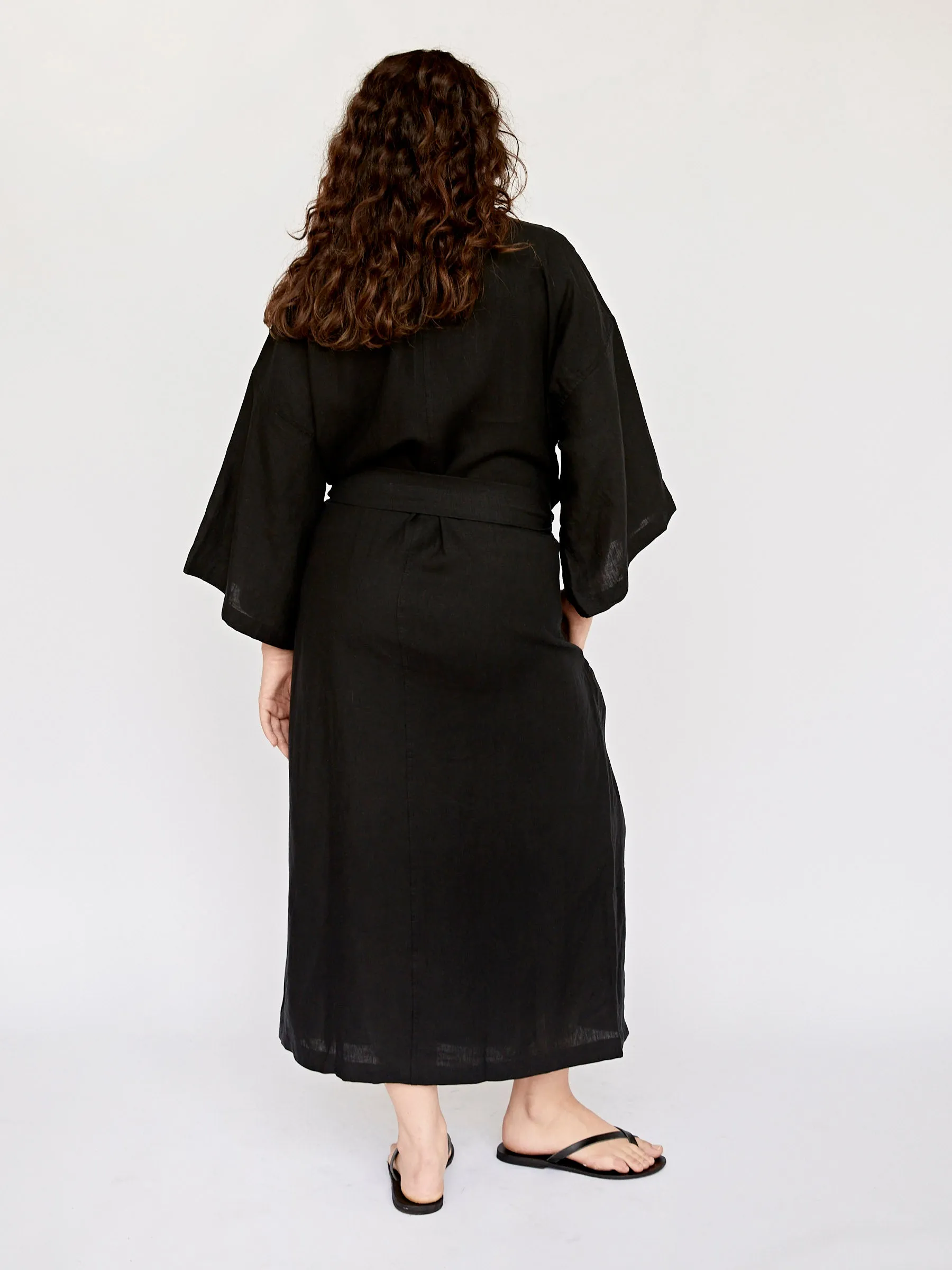 The 02 Full Length Linen Robe