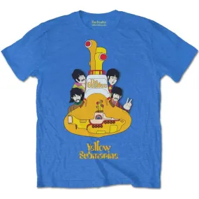 The Beatles Kids T-Shirt - Yellow Submarine Cartoon - Blue