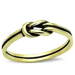 WildKlass Stainless Steel Promise Ring IP Gold Women